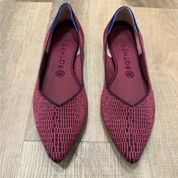 Rothy's Women's Rothy’s fig python point Flats size 9.5 - Picture 2 of 7